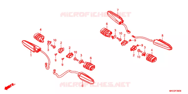 INDICATOR Honda MOTO 450 CRF 2018  CRF450LK