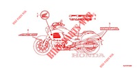 STICKERS for Honda GOLD WING 1800 F6C 2015