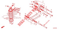 REAR SHOCK ABSORBER (2) for Honda GOLD WING 1800 F6C 2014