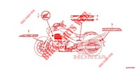 STICKERS for Honda GOLD WING 1800 F6C 2014