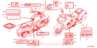 CAUTION LABEL for Honda GOLD WING 1800 F6C BLACK 2014