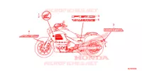 STICKERS for Honda GOLD WING 1800 F6C BLACK 2014