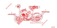 STICKERS for Honda GOLD WING 1800 F6C VALKYRIE BLACK 2014