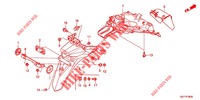 REAR FENDER (NSC50/MPD/WH) for Honda VISION 50 2012