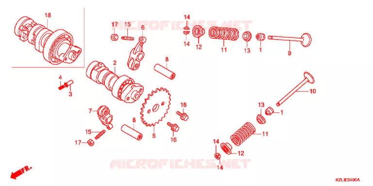 CAMSHAFT/VALVE   Honda SCOOTER 110 SPACY 2013  NSC110SC