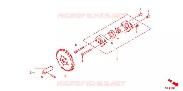 OIL PUMP  Honda SCOOTER 110 SPACY 2017  NSC110SC