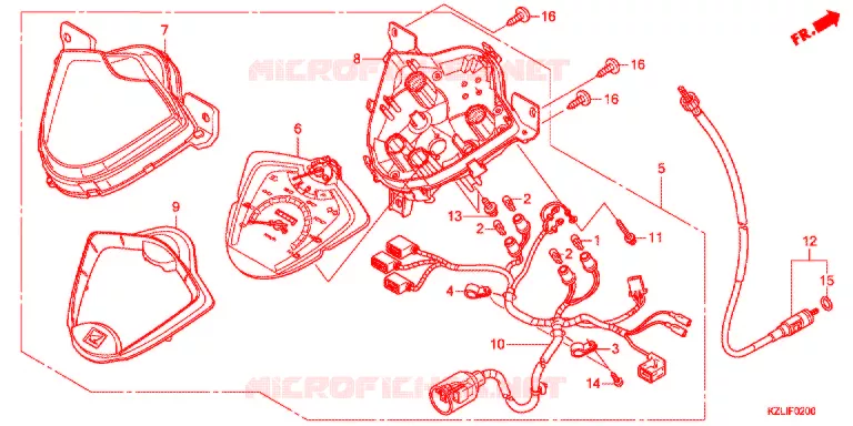 SPEEDOMETER (NSC110C/S) Honda SCOOTER 110 SPACY 2017  NSC110SC