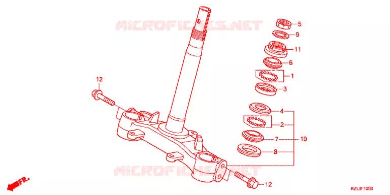 STEERING STEM   Honda SCOOTER 110 SPACY 2017  NSC110SC