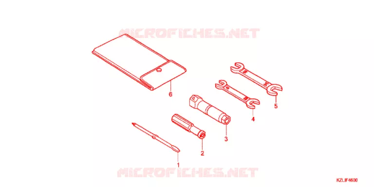 TOOLS  Honda SCOOTER 110 SPACY 2015  NSC110SC