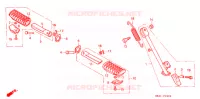 FOOT REST   STAND for Honda NS 50 F BLUE 1988