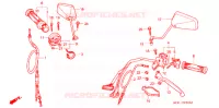 HANDLE LEVER/SWITCH/CABLE  for Honda NS 50 F BLUE 1988