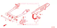 SWINGARM/CHAIN CASE  for Honda MONKEY 50 ANNIVERSARY 50TH BLACK 2017