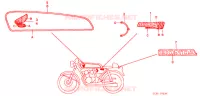 STICKERS for Honda CB 50 DREAM 1999