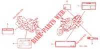 CAUTION LABEL for Honda CB 1100 X11 2000