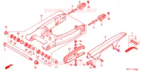 SWINGARM   CHAIN CASE for Honda CB 1100 X11 2000