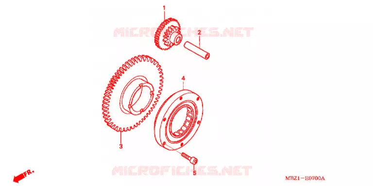STARTER MOTOR CLUTCH Honda MOTO 600 HORNET 2000  CB600F2Y