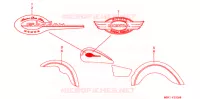 STICKERS for Honda SHADOW 400 1998