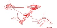 STICKERS for Honda SHADOW 400 1999