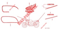 STICKERS (1) for Honda GB 250 CLUBMAN 1984
