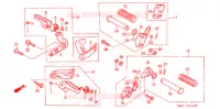 FOOTREST (1) (RF/R2F/RH/R3J/RK/RL/R3L) for Honda XLR 250 R 1987