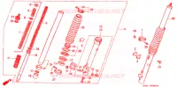 FRONT FORK (1) (RF/R2F/RH/R3J/RK/RL/R3L) for Honda XLR 250 R 1987