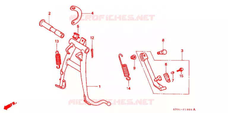 SIDE STAND Honda MOTO 70 CUB 1993  C70CMP