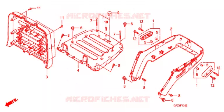 LUGGAGE RACK Honda SCOOTER 50 GYRO 2008  TC508