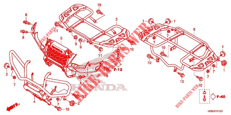 SEAT   CARRIER for Honda FOURTRAX 500 RUBICON DCT 2019