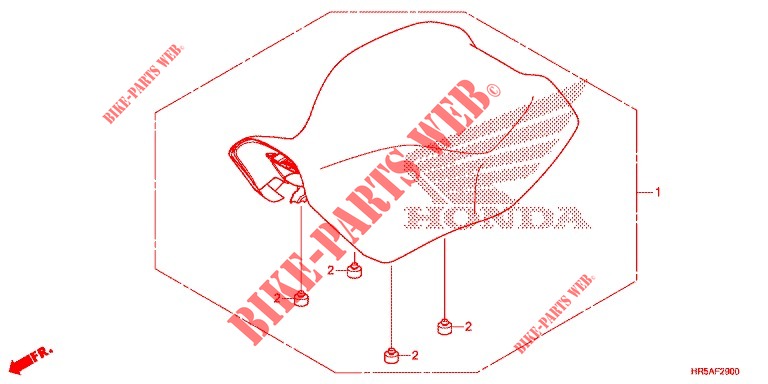 SINGLE SEAT (2) for Honda FOURTRAX 500 RUBICON DCT 2019