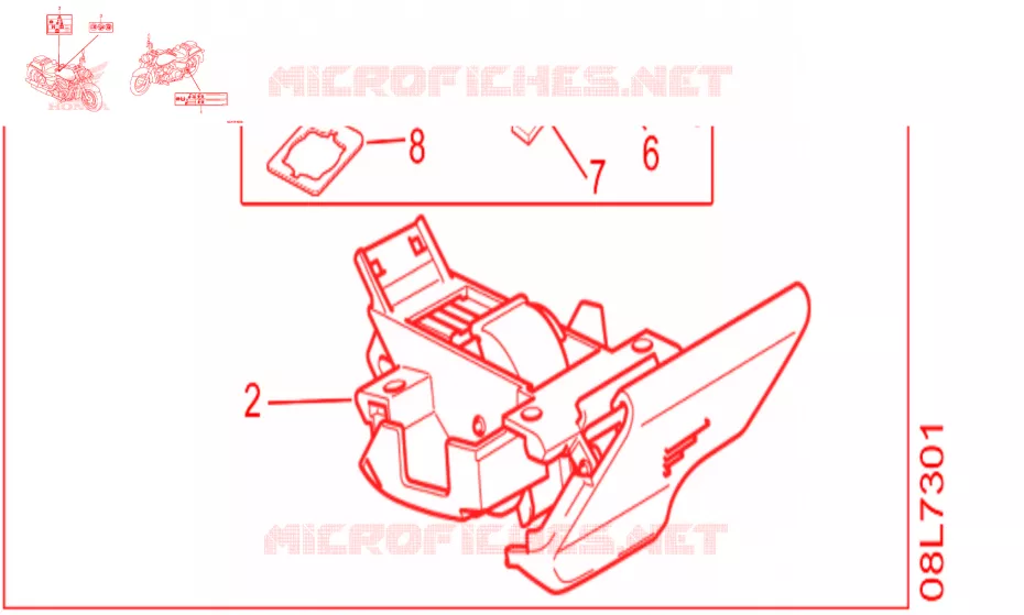CAUTION LABEL Honda MOTO 750 SHADOW 2019  VT750CSK