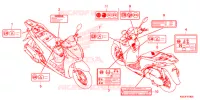 CAUTION LABEL for Honda SH 300 I ABS S 3E 2019