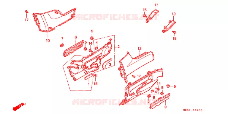 SIDE COVERS Honda MOTO 800 PC800 1990  PC800L