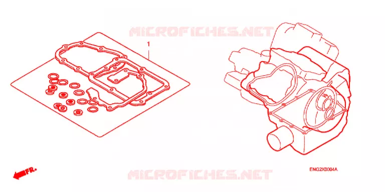 GASKET KIT Honda MOTO 800 PC800 1994  PC800R