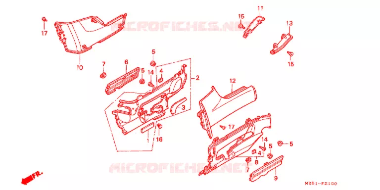 SIDE COVERS Honda MOTO 800 PC800 1996  PC800T