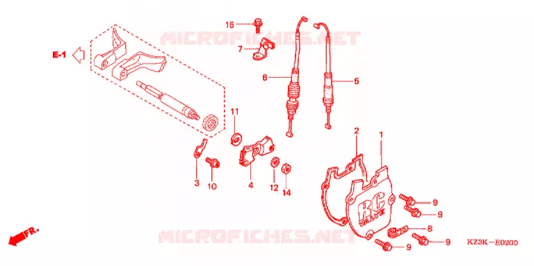 FLAP VALVE  Honda MOTO 250 CR 2003  CR250R3