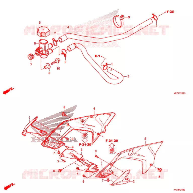 AIR INJECTION SOLENOID VALVE Honda MOTO 250 CRF 2021  CRF250RLK