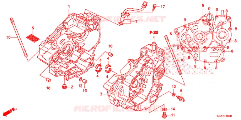 CRANKCASE - OIL PUMP Honda MOTO 250 CRF 2020  CRF250RLK