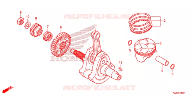 CRANKSHAFT Honda MOTO 250 CRF 2018  CRF250RLK