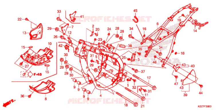 FRAME Honda MOTO 250 CRF 2018  CRF250RLK