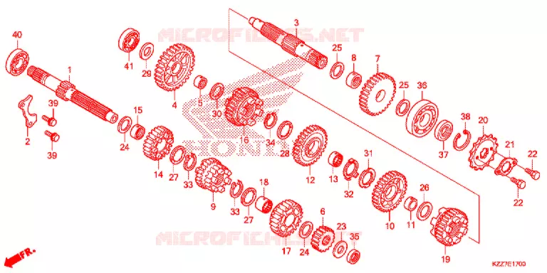 GEARBOX Honda MOTO 250 CRF 2018  CRF250RLK