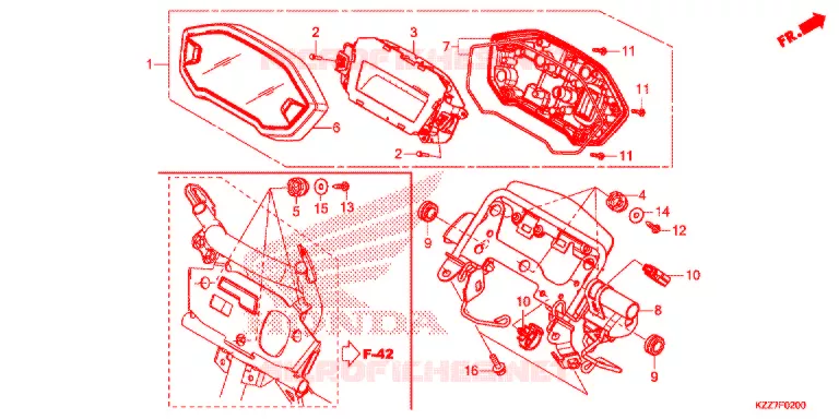 METER Honda MOTO 250 CRF 2021  CRF250RLK