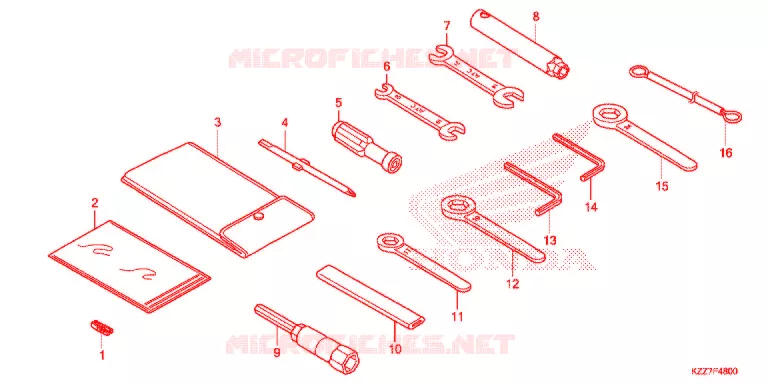 TOOLS - BATTERY BOX Honda MOTO 250 CRF 2020  CRF250RLK
