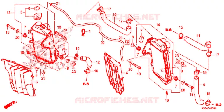 RADIATOR Honda MOTO 250 CRF 2020  CRF250RL