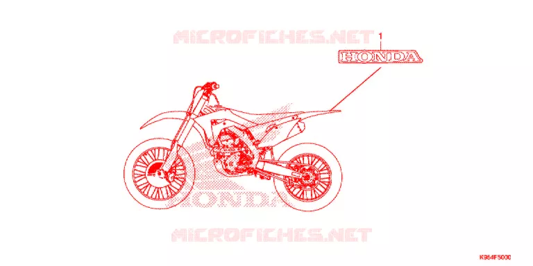 STICKERS Honda MOTO 250 CRF 2020  CRF250RL