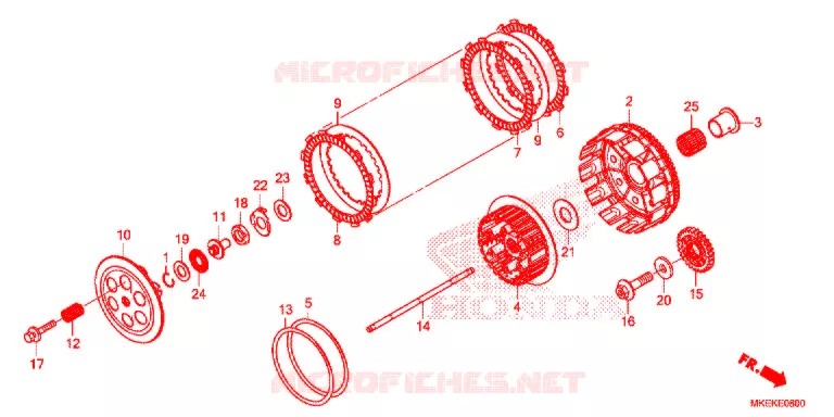 CLUTCH Honda MOTO 450 CRF 2020  CRF450RL