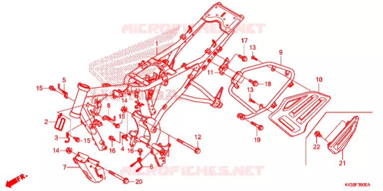 FRAME Honda MOTO 160 HORNET 2016  CBF160MG
