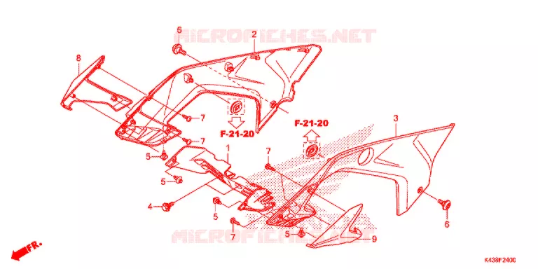 SIDE COVERS Honda MOTO 160 HORNET 2016  CBF160MG