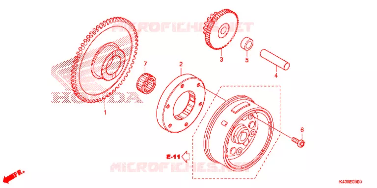 STARTER MOTOR CLUTCH Honda MOTO 160 HORNET 2017  CBF160MG