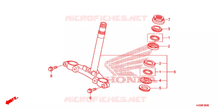 STEERING STEM Honda MOTO 160 HORNET 2016  CBF160MG