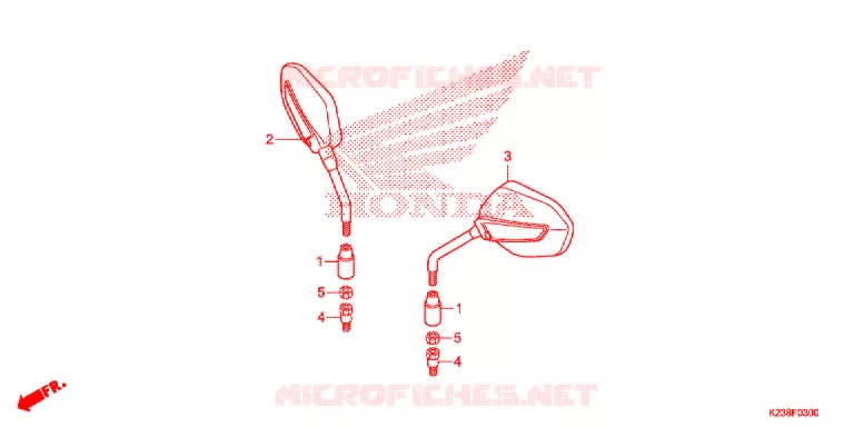 MIRROR Honda MOTO 110 CD 2016  CB110C2G